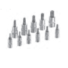 Jogo 11 Chaves Caixa 1/4"e 3/8" bits Torx com furo