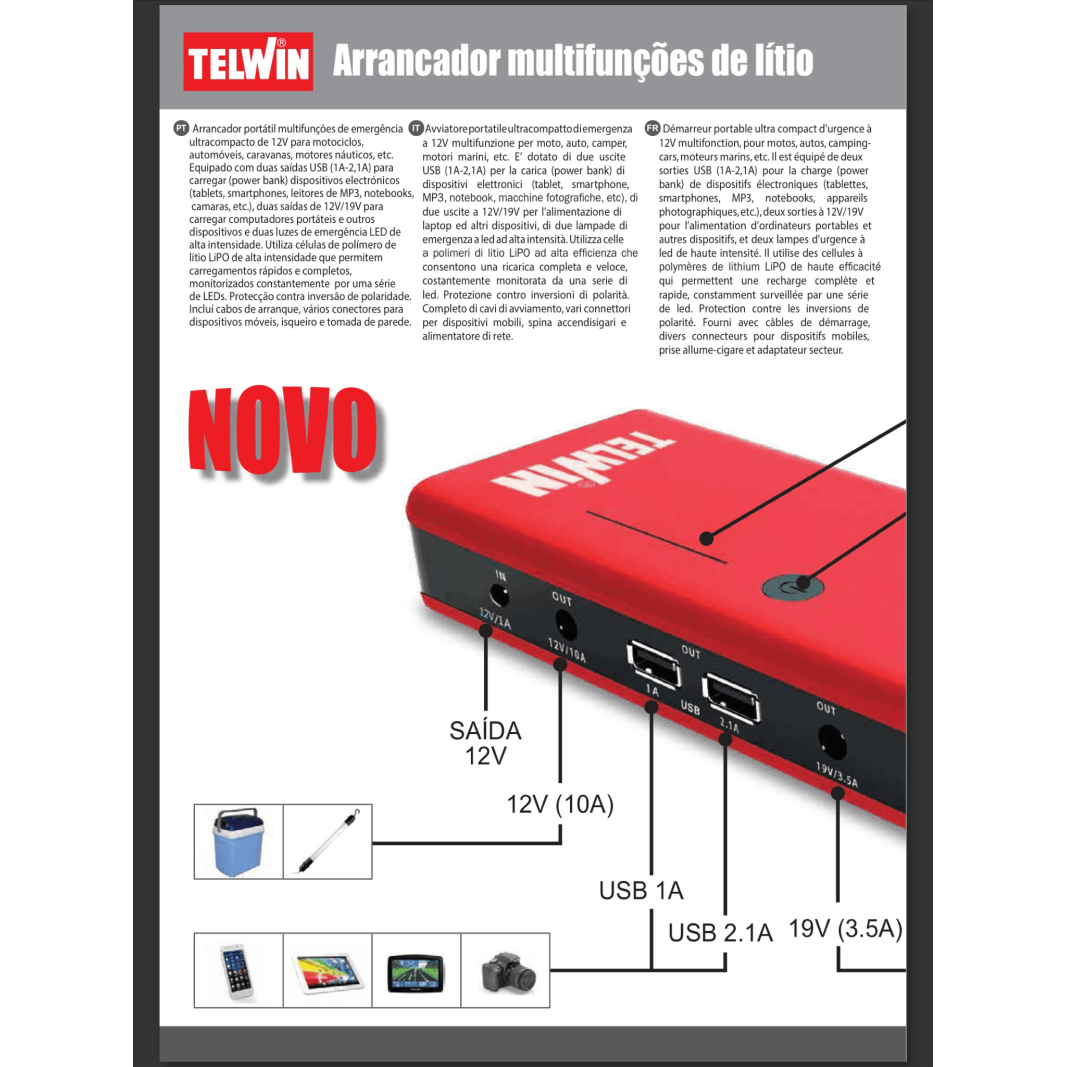 Booster compacto TELWIN DRIVE 13000 12V