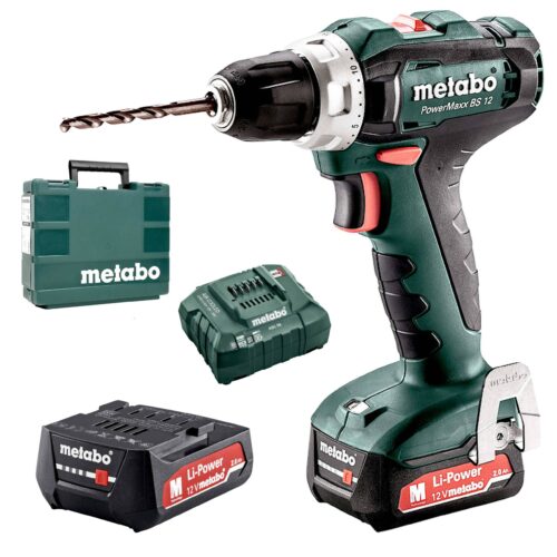 Berbequim - Aparafusadora Sem Fio 12 Volt METABO PowerMaxx SB 12 (2x 2.0 Ah)