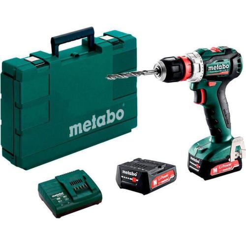 Berbequim - Aparafusadora Sem Fio 12 Volt METABO PowerMaxx BS 12 BL Q (2x LiHD 2.0 Ah)