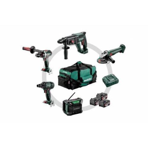 Combo Set 5.2 METABO Construção + 3 baterias 4Ah e carregador