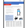 Prensa Hidráulica 25 toneladas com Bomba Manual 1 Velocidade