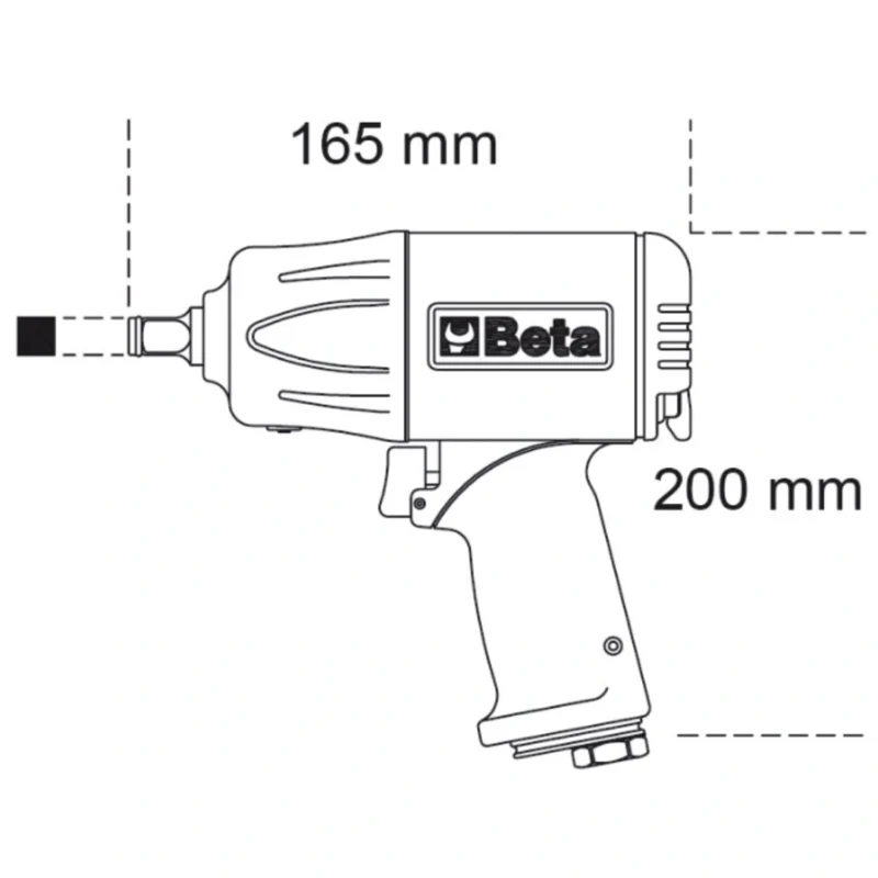 Chave de impacto reversível compacta 3_4_ BETA 1928XM - 2