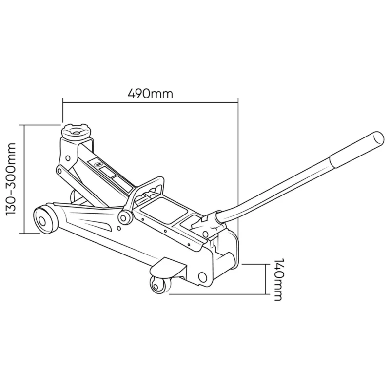 Macaco de Rodas 2 Toneladas JBM - 5