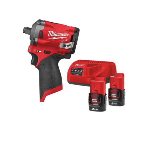 Pistola impacto 1/2" Milwaukee 1/2" 339Nm + 2 baterias 2Ah + carregador