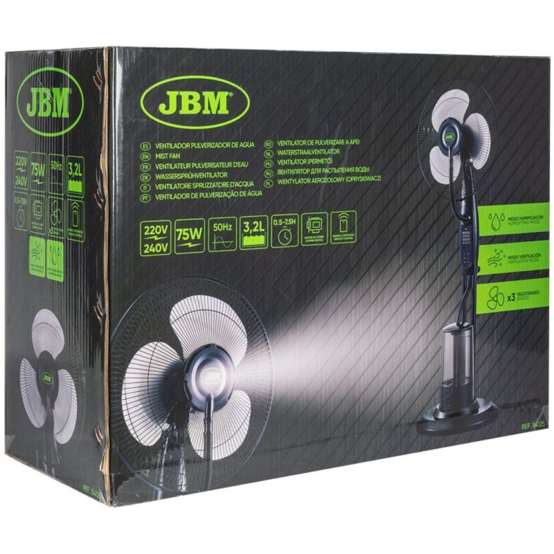 Ventilador com pulverizador de água e comando - JBM